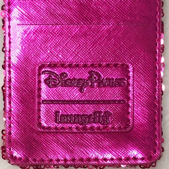 Disney Loungefly Imagination Pink ID Card Lanyard - Picture 5 of 7